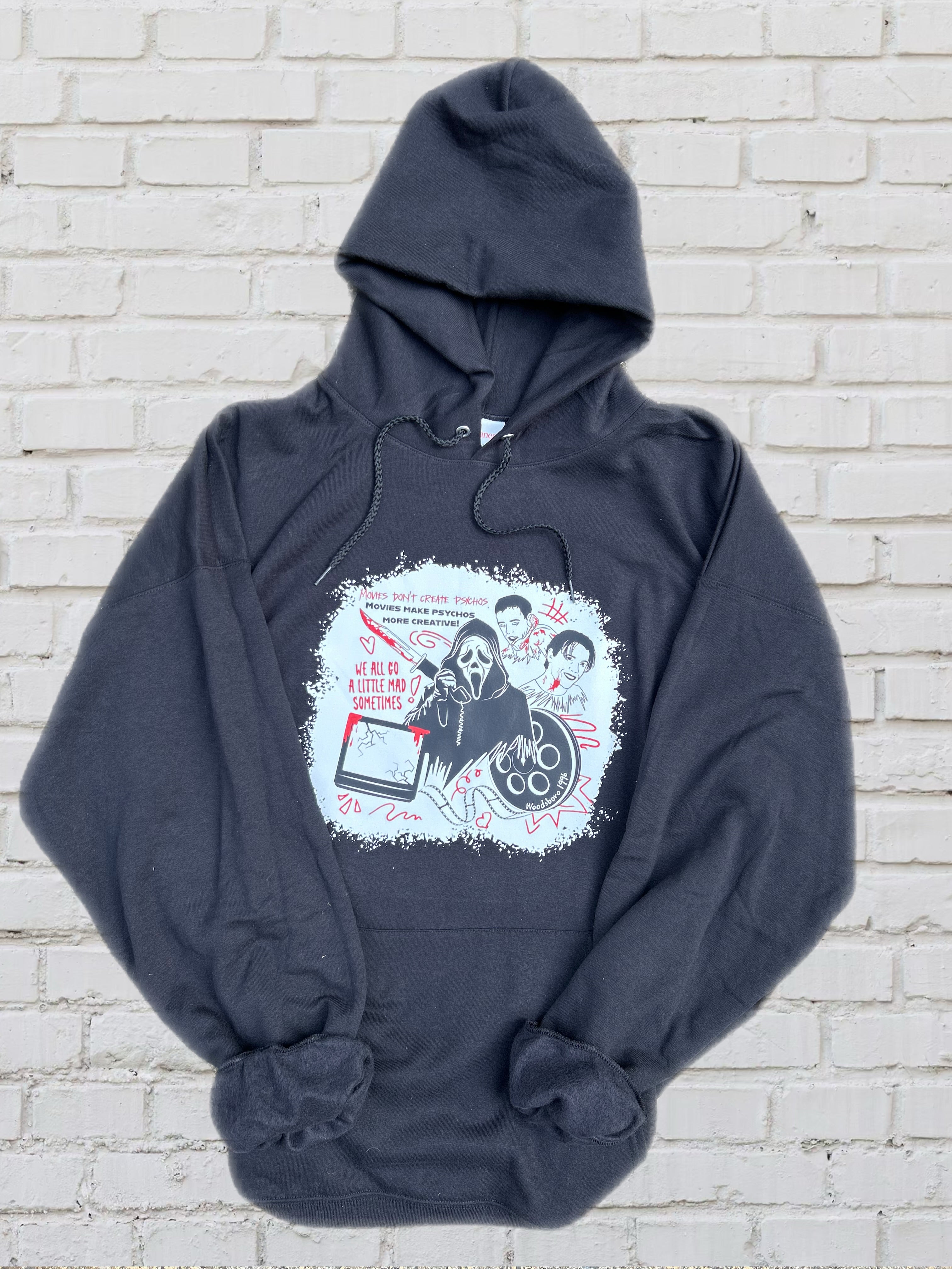 Movies Make Psychos More Creative" – Scream Inspired Hoodie