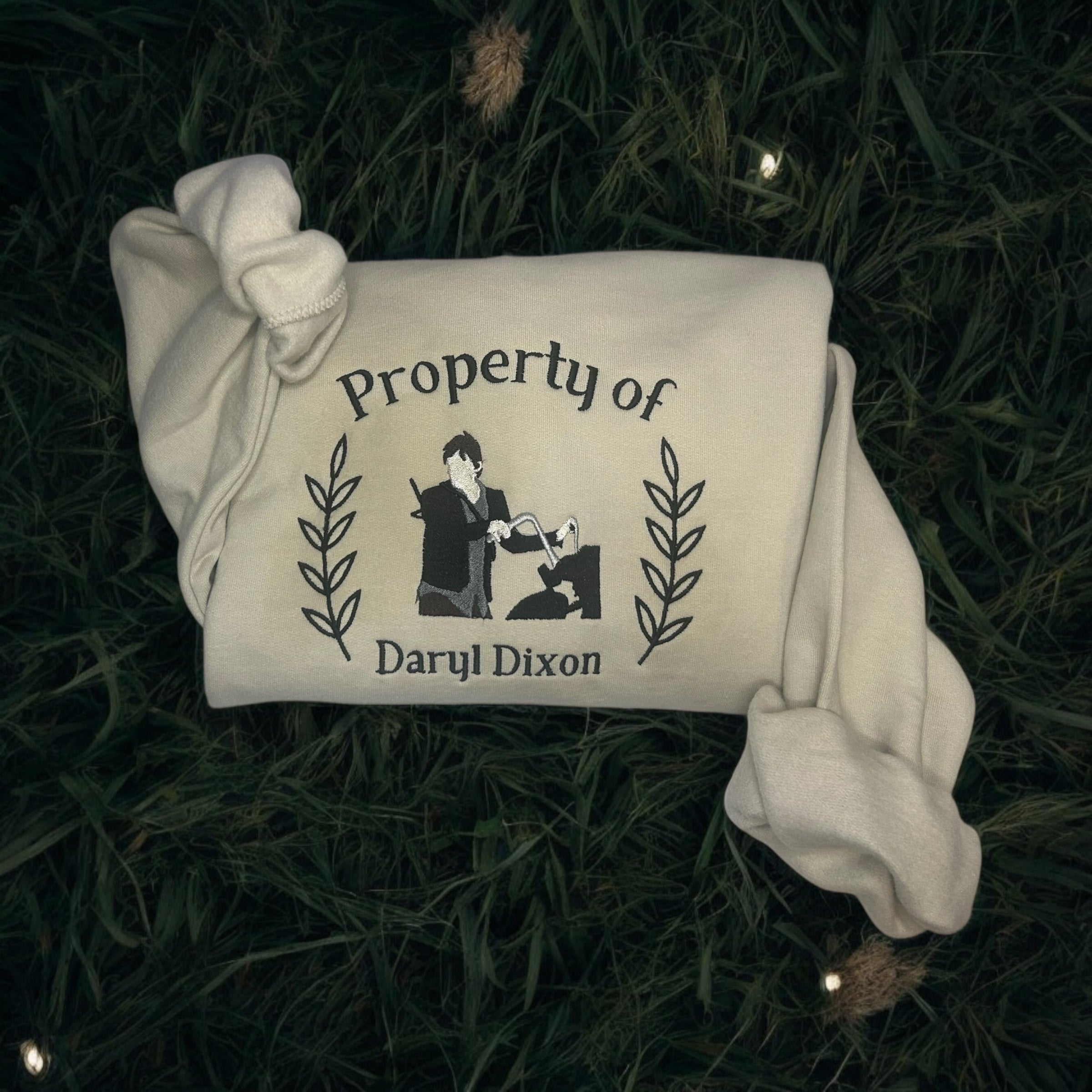 Property of Daryl Dixon Embroidered Crewneck TWD inspired