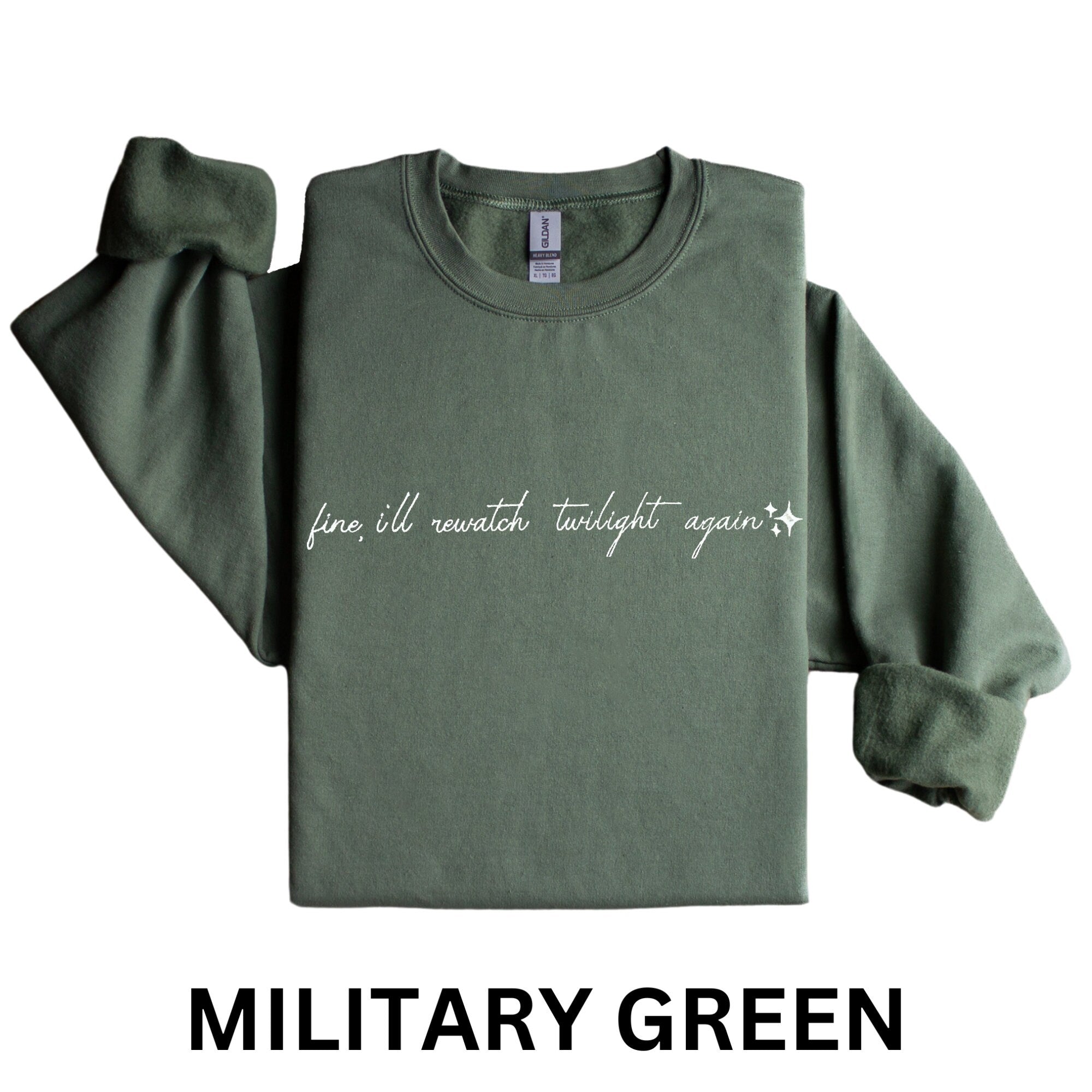 Twilight inspired Sweatshirt Embroidered Sweatshirt Customizable Sweatshirt Gift For Twilight Fan Gift Twilight Gift Present for her