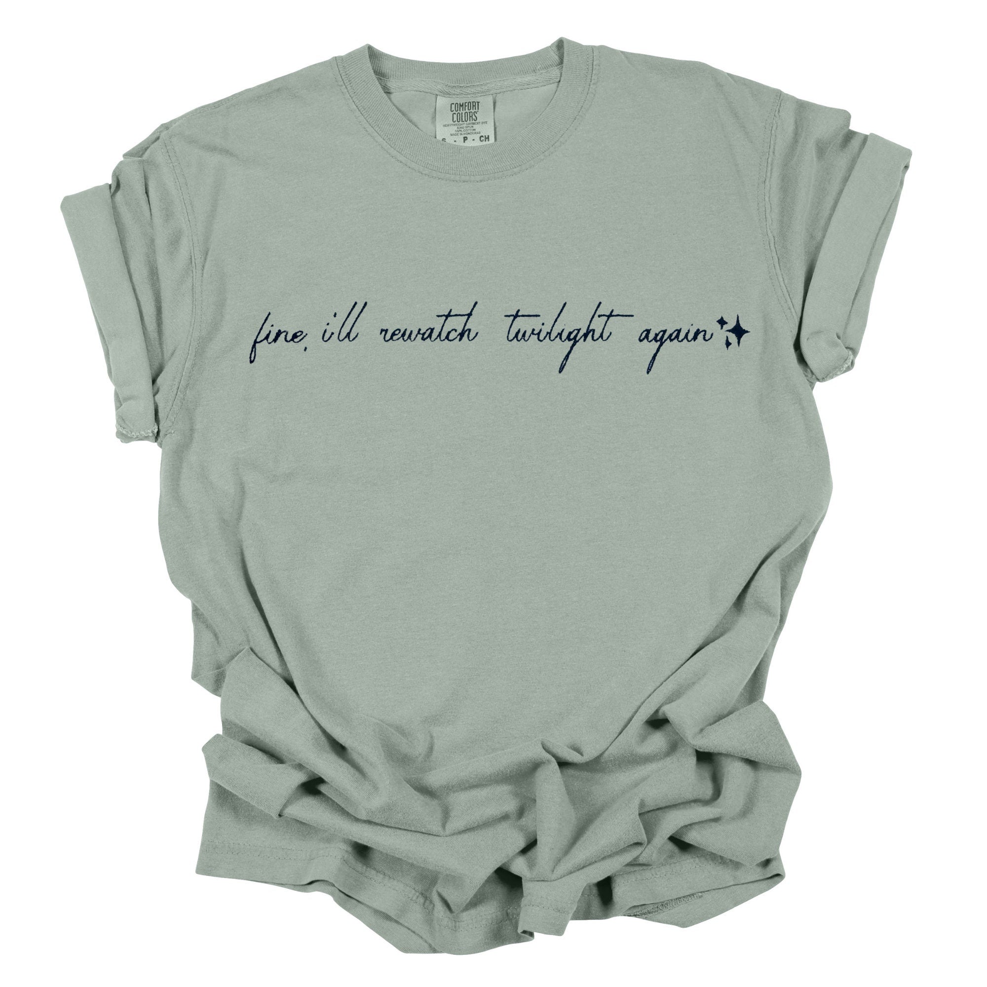Twilight Embroidered T shirt Twilight Edward Cullen Twilight Fans Twilight Merch Gifts for her Gifts for twilight fans Vampire Gift