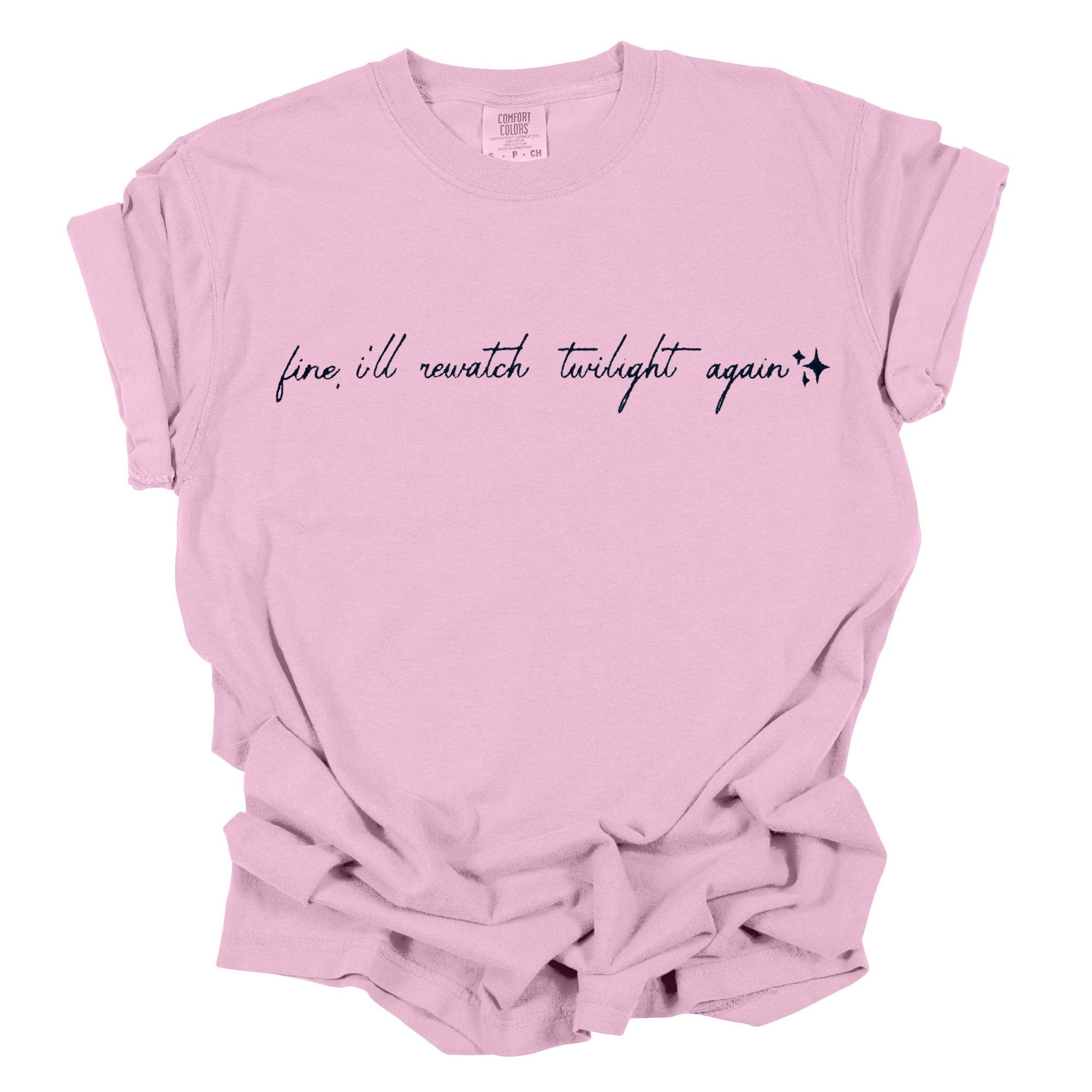 Twilight Embroidered T shirt Twilight Edward Cullen Twilight Fans Twilight Merch Gifts for her Gifts for twilight fans Vampire Gift