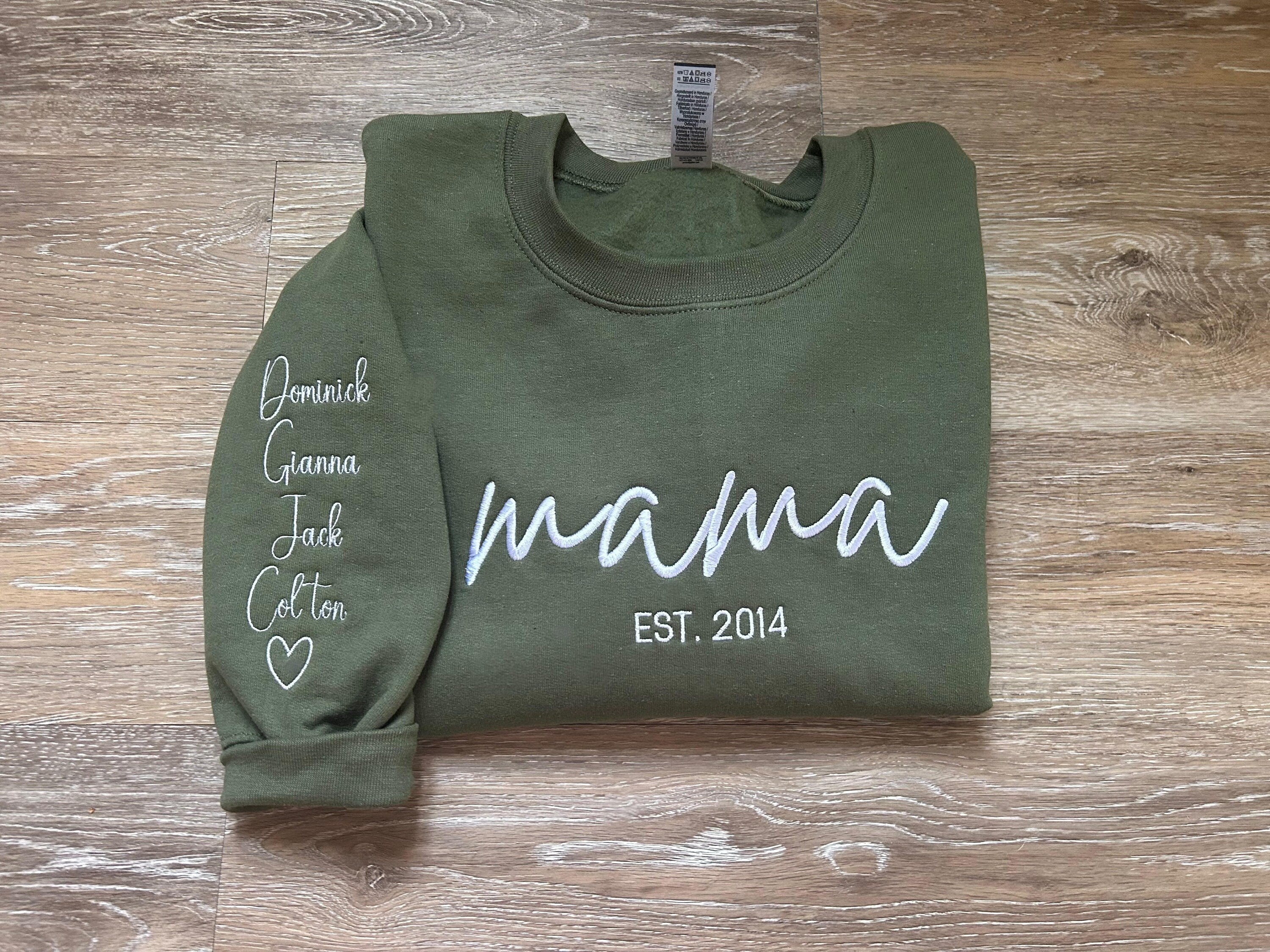 Mama Embroidered Crewneck, Gifts for her, Gifts for mom, mama, gifts for mama.