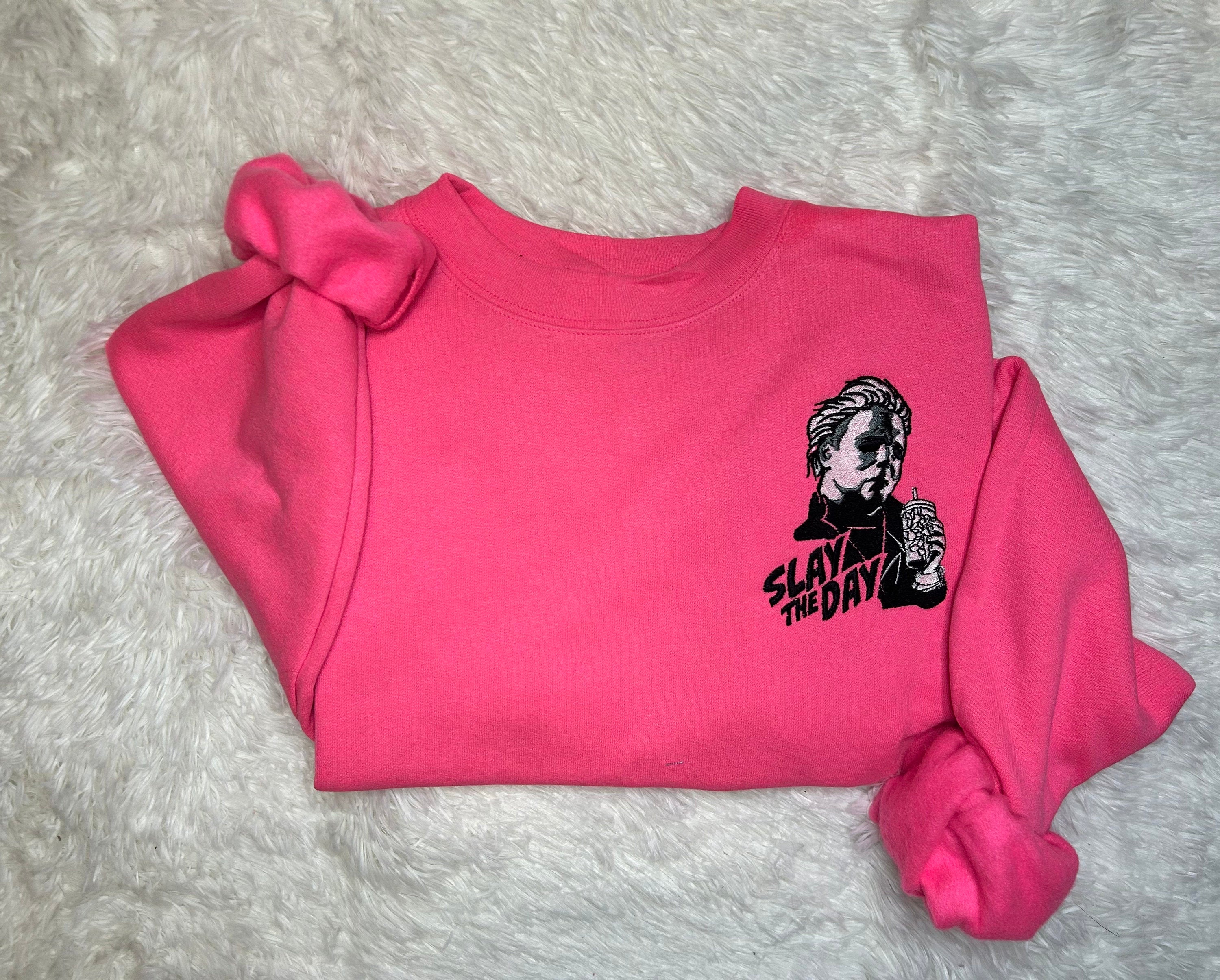 Michael Meyers Embroidered Crewneck, Horror Movie Fan Gift, Halloween Sweatshirt, Scary Movie Apparel, Horror Movie Fan Gift, Gift for her